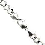 14K WHITE Gold SOLID ITALY CUBAN Chain - 28 Inches Long 9.2MM Wide 1