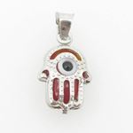 womens bp143 kabbalah evil eye .925 Sterling Silver good luck charm pendant 1