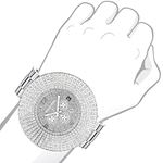 Mens Large Escalade Watch Real Diamond Bezel by Luxurman Watch 14ct Hip Hop 3