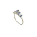 10k Yellow Gold Syntetic blue gemstone ring ajr68 Size: 8 1