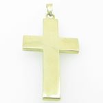 Mens 10K Solid Yellow Gold big multirow jesus cross Length - 1.73 inches Width - 21.5mm 3