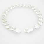 Mens 925 Sterling Silver curb bracelet franco cuban miami rope charm fancy swag Curb link bracelet 3