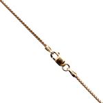 14K ROSE Gold SOLID FRANCO Chain - 20 Inches Long 1.1MM Wide 1