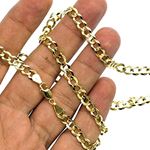 10K YELLOW Gold SOLID ITALY CUBAN Chain - 20 Inches Long 5.7MM Wide 3