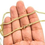 14K Diamond Cut Gold HOLLOW FRANCO Chain - 26 Inches Long 2.5MM Wide 3