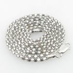 Ladies .925 Italian Sterling Silver Popcorn Link Chain Length - 20 inches Width - 2.5mm 1