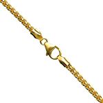 10K YELLOW Gold SOLID FRANCO Chain - 26 Inches Long 3.5MM Wide 1