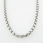 Mens .925 Italian Sterling Silver Box Link Chain Length - 36 inches Width - 3mm 3