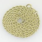 10K Yellow Gold rope chain GC18 1