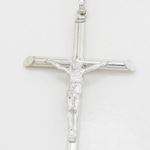 Jesus cut crucifix cross pendant SB34 33mm tall and 19mm wide 3