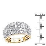 14K Gold Designer Diamond Wedding Band Ladies Ri-3