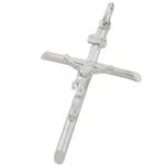 Jesus cut crucifix cross pendant SB37 48mm tall and 29mm wide 1