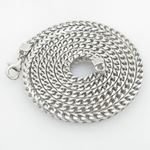 Mens .925 Italian Sterling Silver Franco Link Chain Length - 30 inches Width - 3mm 1