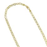 14K Yellow Gold 3.2mm wide Diamond Cut Mariner Link Solid Chain with Lobster Clasp 1