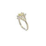 10k Yellow Gold Syntetic yellow gemstone ring ajr34 Size: 8 1