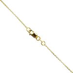 14K YELLOW Gold SOLID CABLE Chain - 18 Inches Long 0.7MM Wide 1