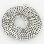 Unisex Italian sterling silver franco box ball wheat popcorn rope fancy chain 1