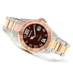 Women 13025 Pro Diver Brown Dial Quartz 3H Rose-3