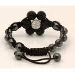 Ladies Fancy Link Bracelet Fuchsia and Clear Swarovski Crystal Beads 10mm 121201105 3