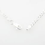 Silver Figaro link chain Necklace BDC73 3