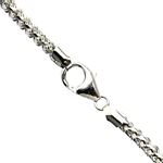 10K WHITE Gold SOLID FRANCO Chain - 28 Inches Long 4MM Wide 1
