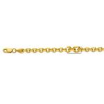 14K Yellow Gold 4.0mm wide Diamond Cut Cable Link Chain with Lobster Clasp 1