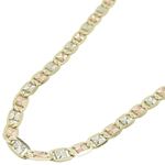 "14K Three tone valentine chain 24"" Long 3MM Wide MLC10 1"