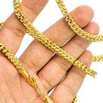 10K YELLOW Gold HOLLOW FRANCO Chain - 26 Inches Long 5.4MM Wide 3