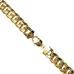 10K YELLOW Gold HOLLOW MIAMI CUBAN Chain - 34 Inches Long 13MM Wide 1