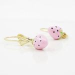 14K Yellow gold Strawberry chandelier earrings for Children/Kids web512 3