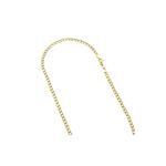 Hollow 10k Gold Curb Chain For Men 5.5mm Necklace 1