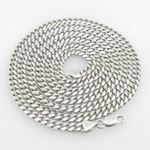 Mens .925 Italian Sterling Silver Cuban Link Chain Length - 34 inches Width - 5mm 1