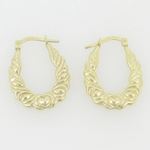 Ladies 10K Gold and .925 Italian Sterling Silver Earrings Stud Hoop Huggie Ball Fashion Dangle Swag 