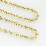 10K Yellow Gold rope chain GC4 3