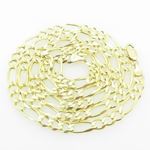 Mens Yellow-Gold Figaro Link Chain Length - 24 inches Width - 5.5mm 1