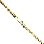 10K Yellow Gold Hollow FRANCO chain 2MM Wide Length: 20 22 24 26 28 30 (20 Inches) 1