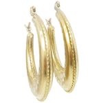 10k Yellow Gold earrings Mini moon hoop 1 AGBE42 1