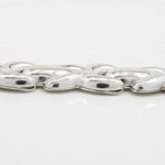 Women silver link bracelet SB2 7.5 inches long and 10mm wide 3