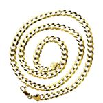 "14k Real Yellow Gold Comfort Cuban Curb Chain 5.7MM Sizes: 20""