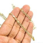 10K Diamond Cut Gold HOLLOW ITALY CUBAN Chain - 24 Inches Long 3.5MM Wide 3