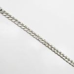 Sterling silver Curb link white bracelet mbmi53 3