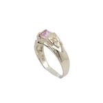 10k Yellow Gold Syntetic pink gemstone ring ajr23 Size: 3.25 1