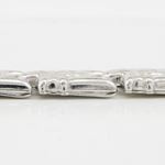 Women silver link bracelet SB1 7.25 inches long and 10mm wide 3