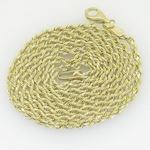 10K Yellow Gold rope chain GC16 1