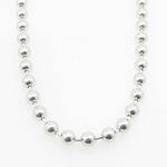 Mens .925 Italian Sterling Silver Ball Link Chain Length - 36 inches Width - 5mm 3