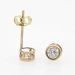 Unisex 14K solid gold earrings fancy stud hoop huggie ball fashion dangle swag 3