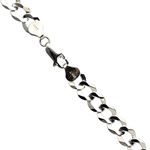 14K WHITE Gold SOLID ITALY CUBAN Chain - 22 Inches Long 8.2MM Wide 1