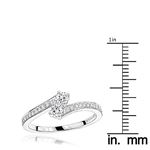 Unique Love And Friendship 14K 2 Stone Natural 0-3