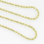 10K Yellow Gold rope chain GC2 3