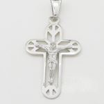 Jesus cut crucifix pendant SB45 36mm tall and 20mm wide 3